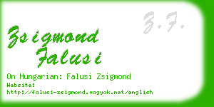 zsigmond falusi business card